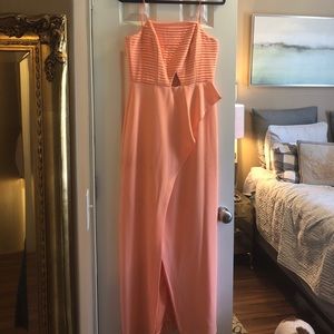 Gianni Bini Orange slit dress